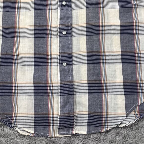 Vintage Chute 1 Shirt Adult Extra Large Plaid Pearl Snap Button Up Western Men's - Picture 6 of 15